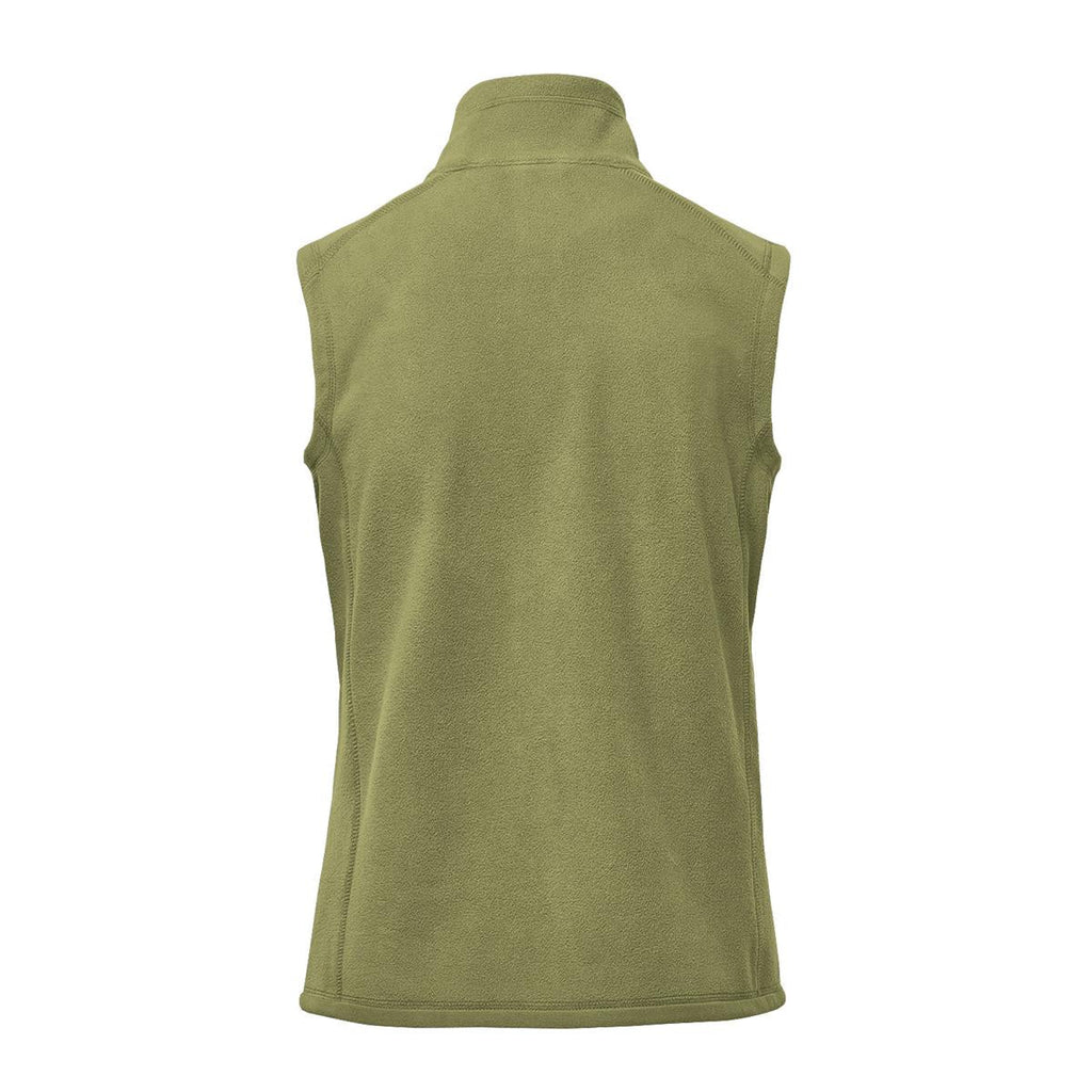 Women's Montauk Fleece Vest - Sage Green - Back