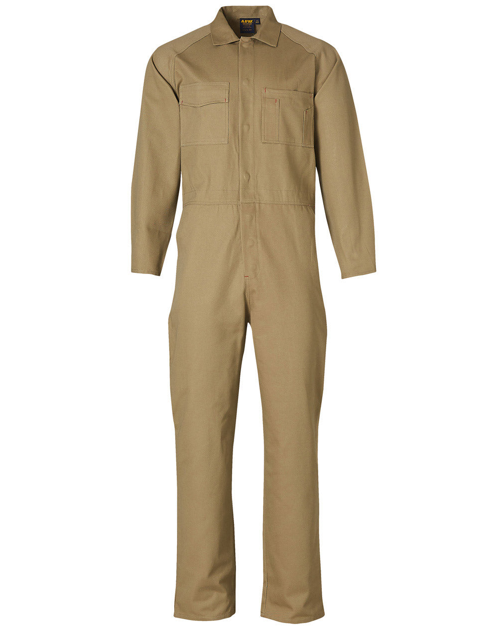 Men's Cotton Drill Coverall-Regular - WA07 - Khaki