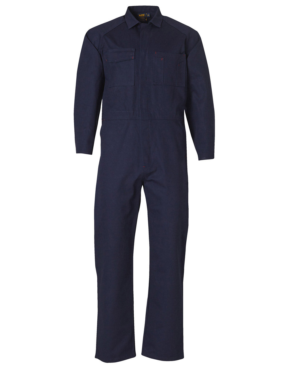 Men's Cotton Drill Coverall-Regular - WA07 - Navy
