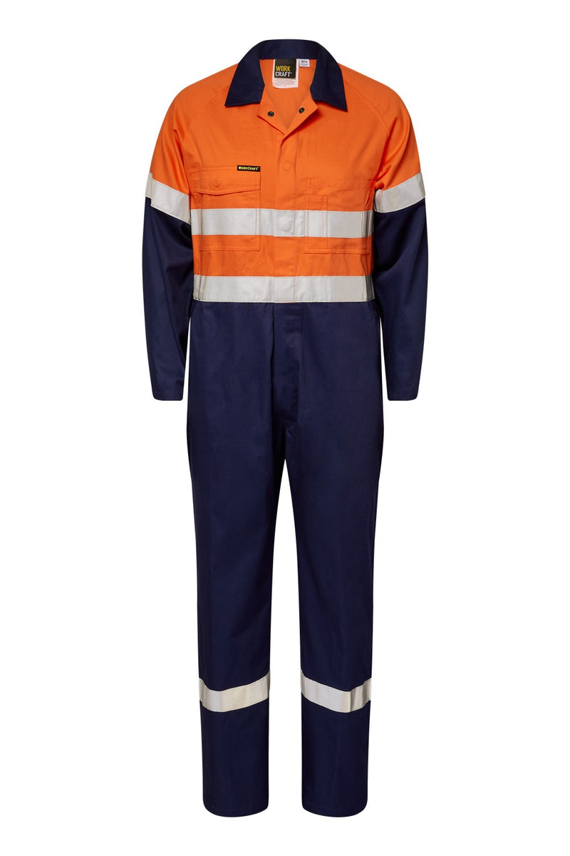 Light Weight Hi Vis Cotton Drill Reflective Coverall