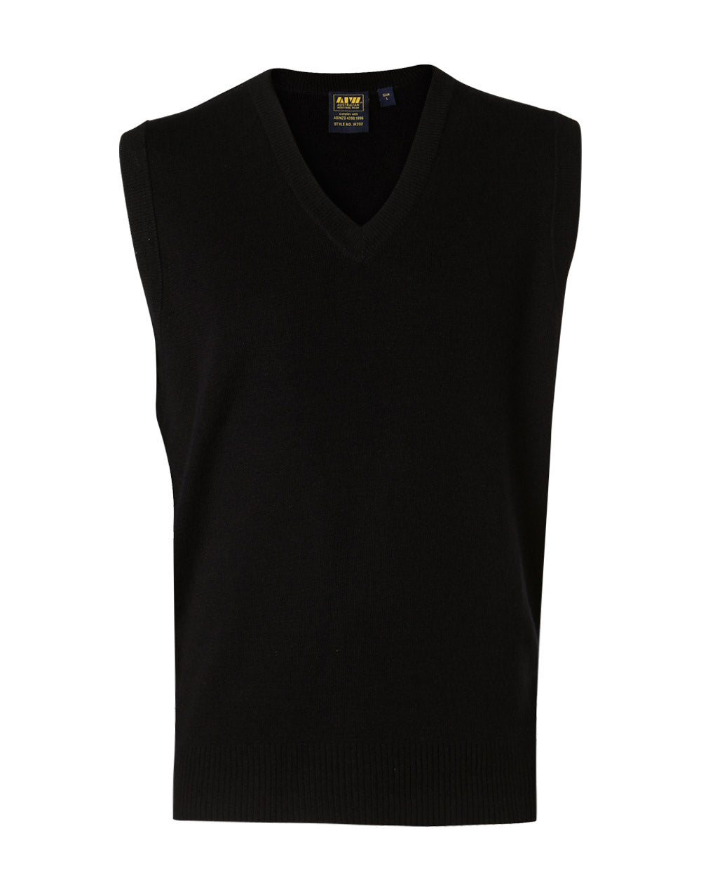 V Neck Wool / Acrylic Knit Vest - WJ02 - Navy