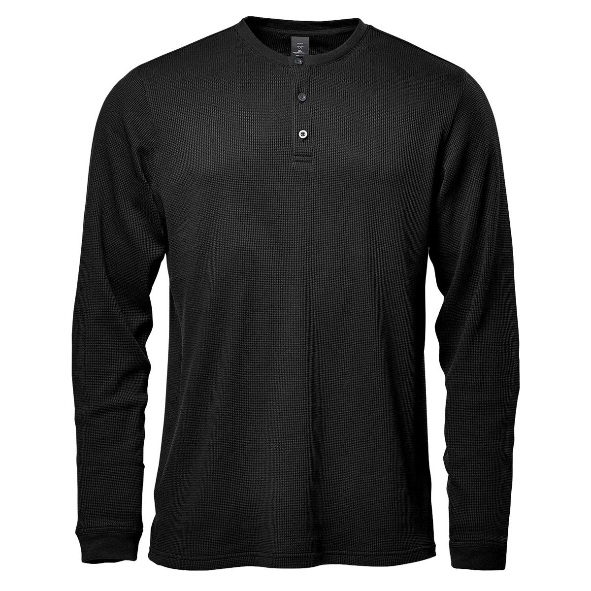 Men's Ashburn Henley - Black - Front