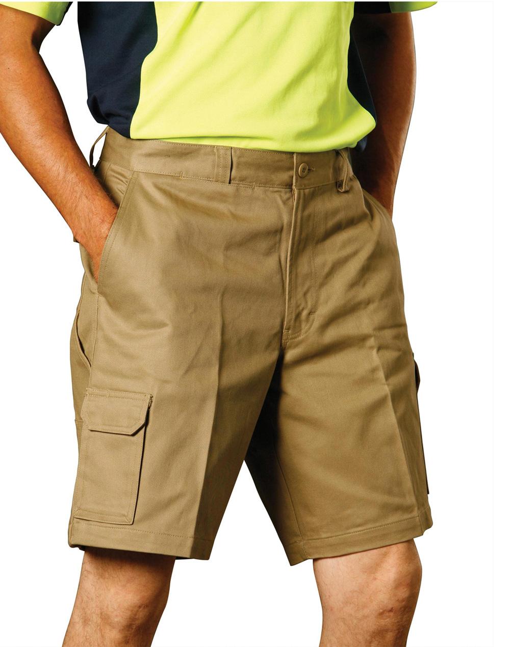 Aiw Mens Hvy Cotton Pre-Shr Drill Short WP06