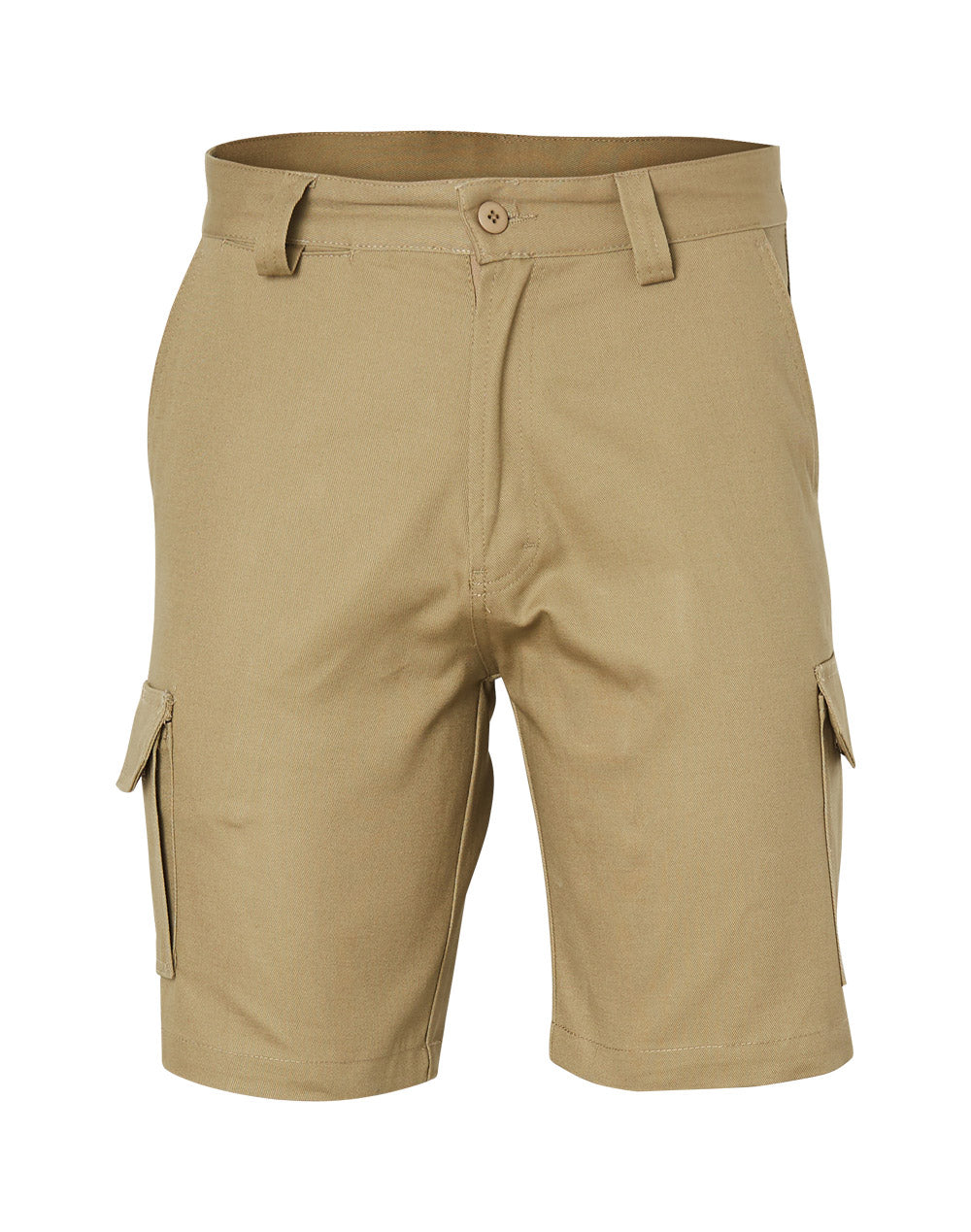 Mens Hvy Cotton Pre-Shr Drill Short - WP06 - Khaki