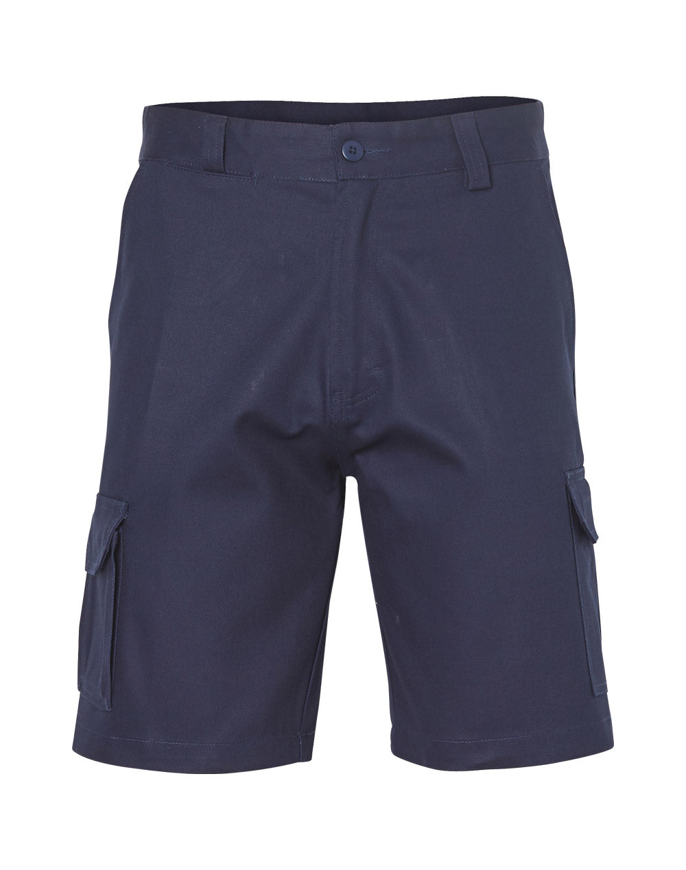 Mens Hvy Cotton Pre-Shr Drill Short - WP06 - Navy