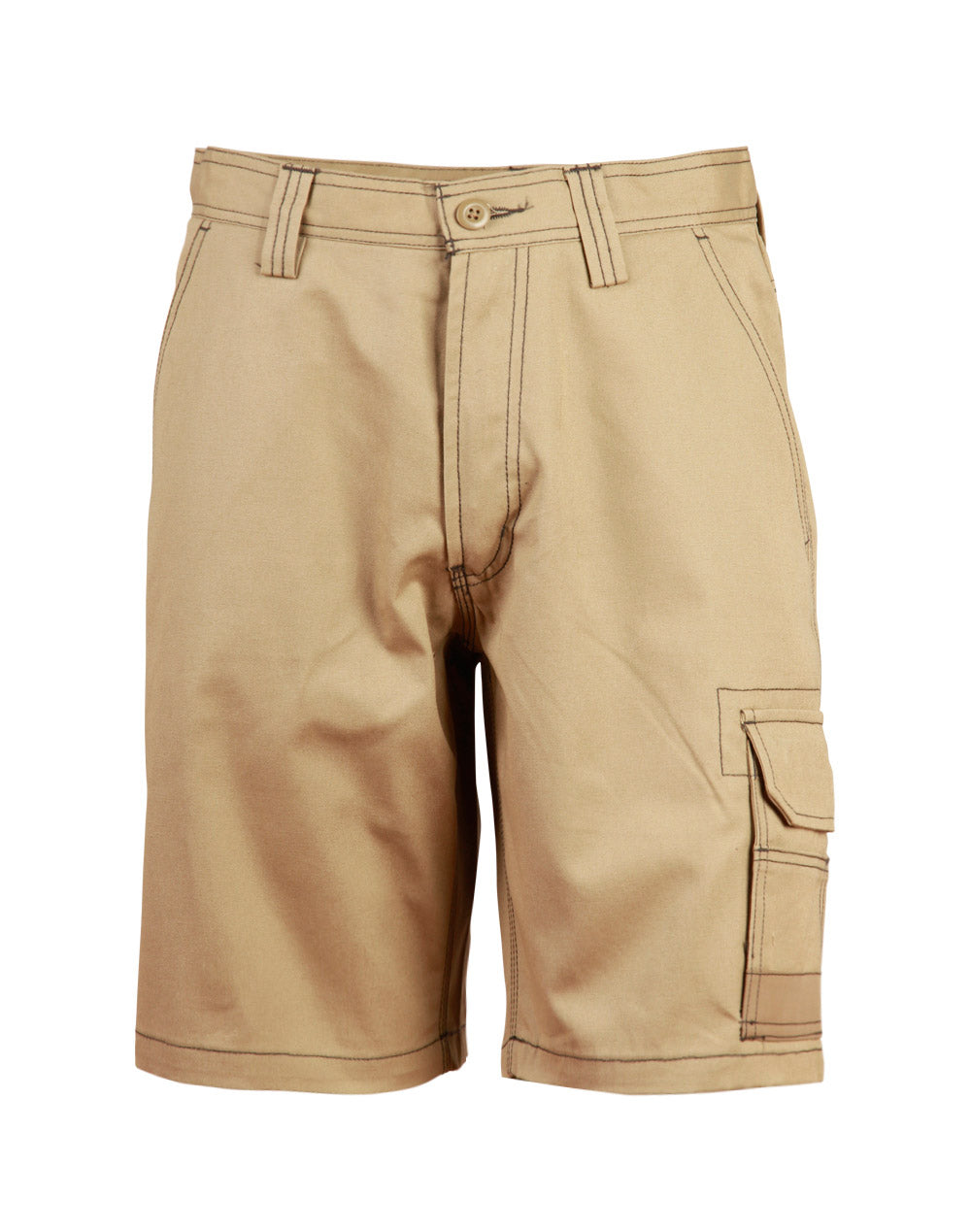 Light Weight Semi-Fitted Cordura Work Shorts - WP21 - Khaki
