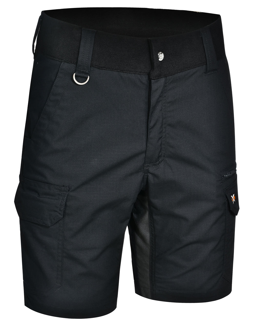 Rip-Stop Poly/Cotton Stretch Work Shorts - WP25 - Black