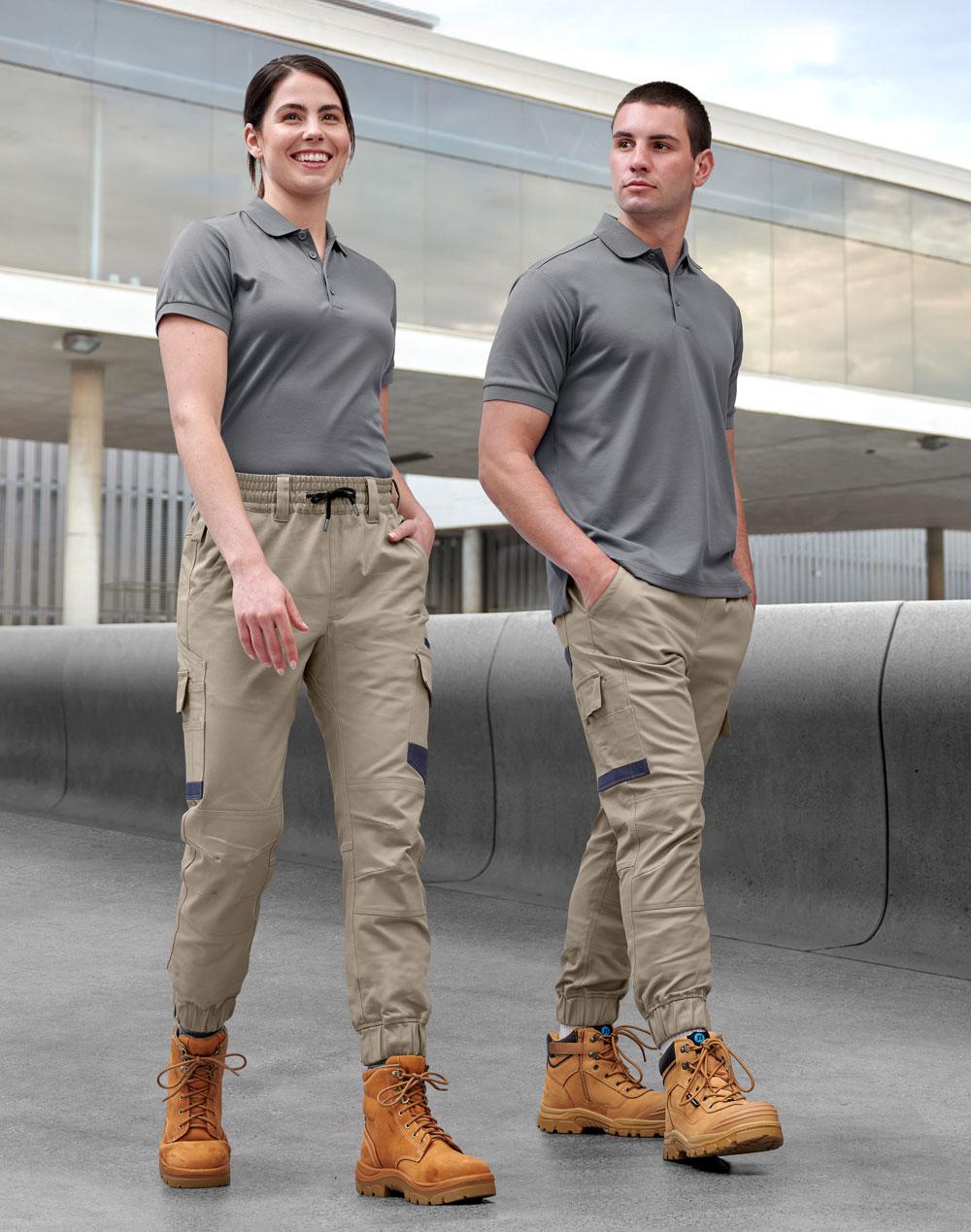 Aiwx Unisex Cotton Stretch Drill Cuffed Work Pants WP28