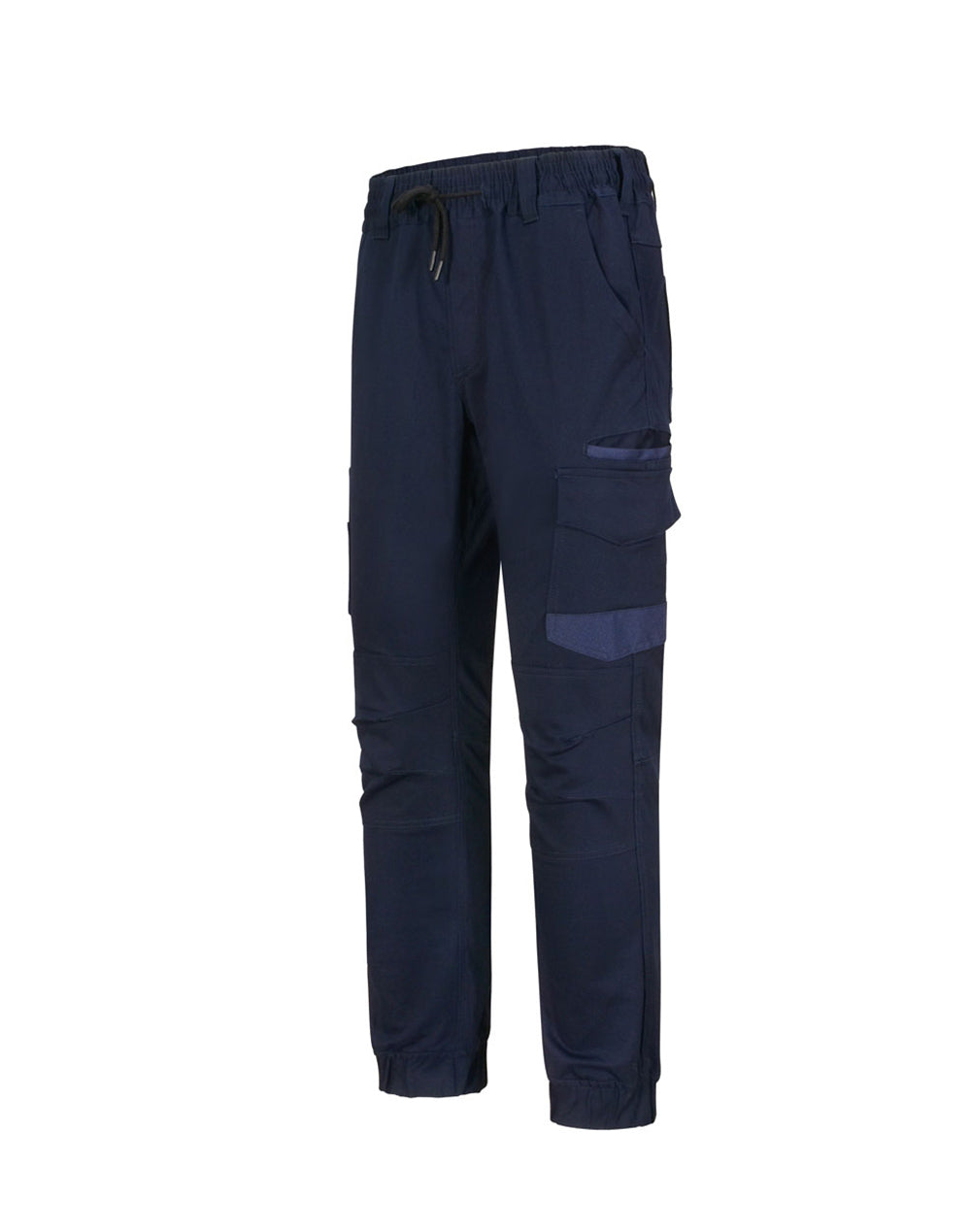 Unisex Cotton Stretch Drill Cuffed Work Pants - WP28 - Navy