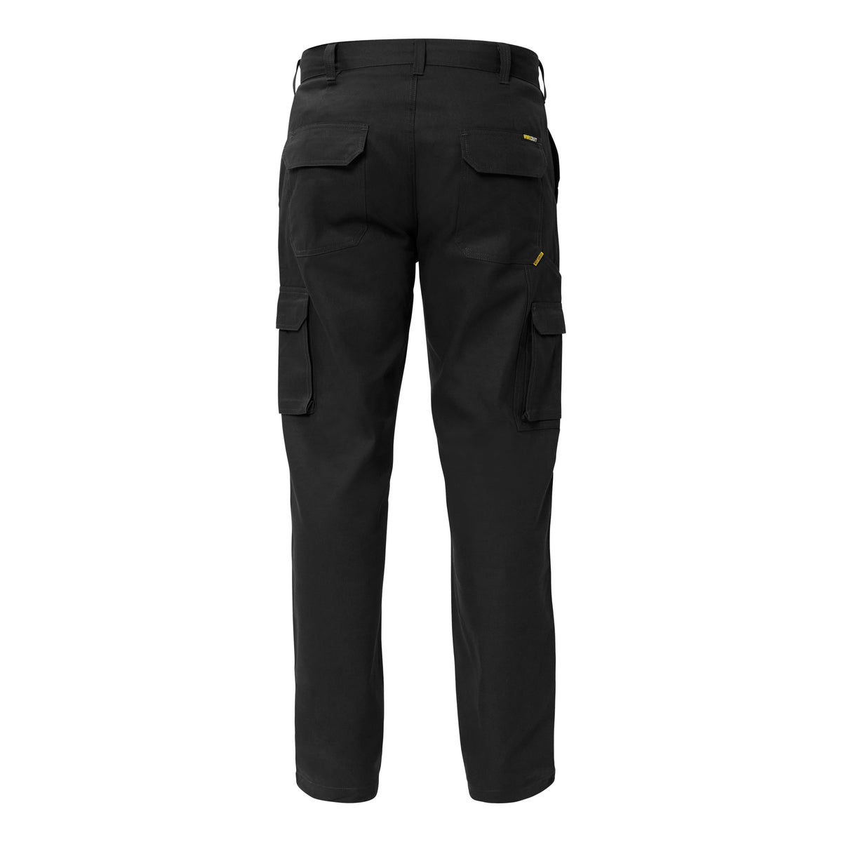 Mid-Weight Cargo Cotton Drill Trouser - Black - Front