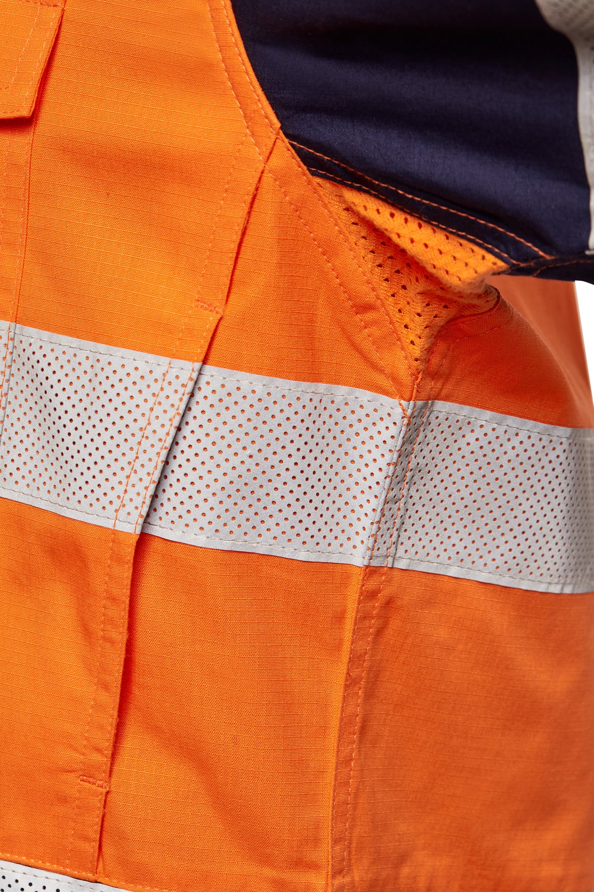 Hi Vis Long Sleeve Vented Ripstop Shirt - view