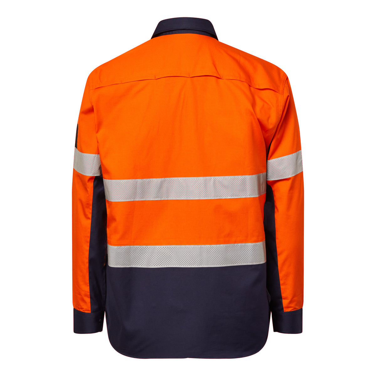 Hi Vis Long Sleeve Vented Reflective Ripstop Shirt - view