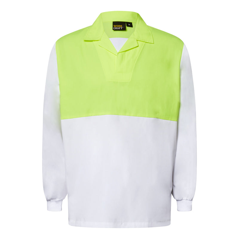 Long Sleeve Food Industry Jacshirt With Modesty Insert