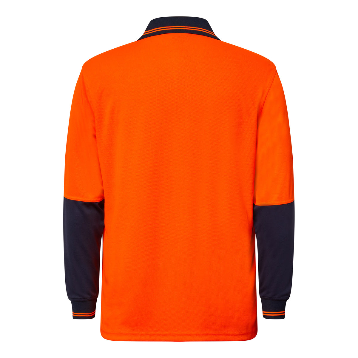 Hi Vis Long Sleeve Micromesh Polo With Pocket - view