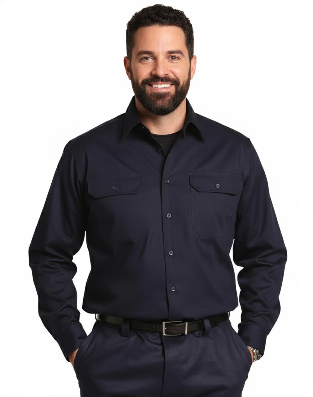 Aiw cool-breeze L/S cotton work shirt WT02
