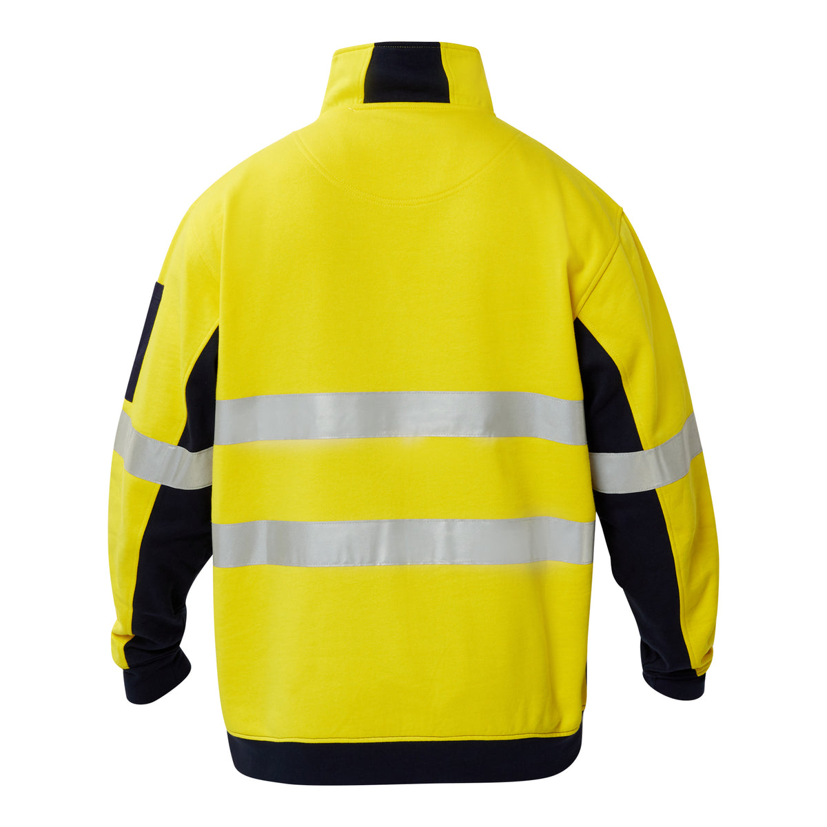 Hi Vis Half Zip Cotton Reflective Pullover - view