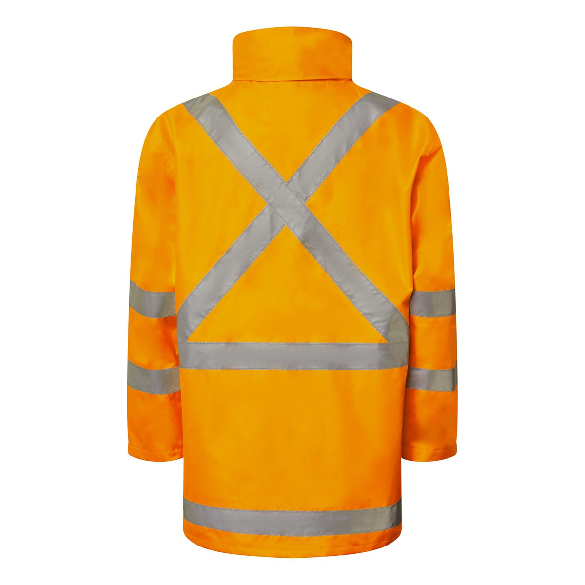 Nsw Rail Hi Vis Reflective 4-In-1 Jacket With X Pattern - Back