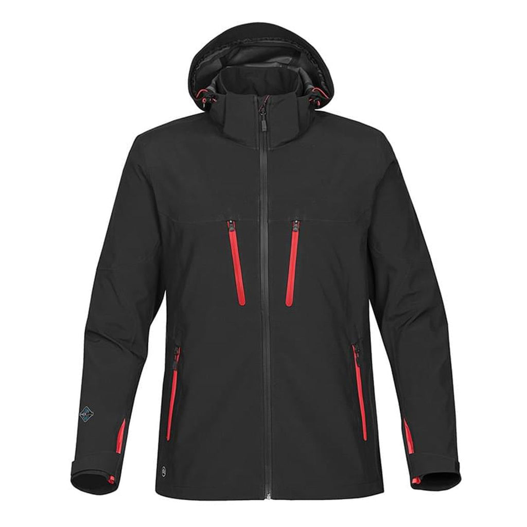 Men's Patrol Softshell - Black / Bright Red - Front
