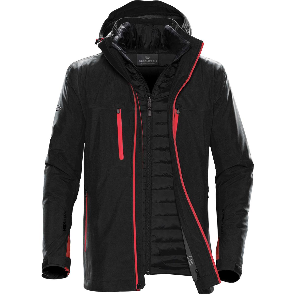 Black,Bright Red
