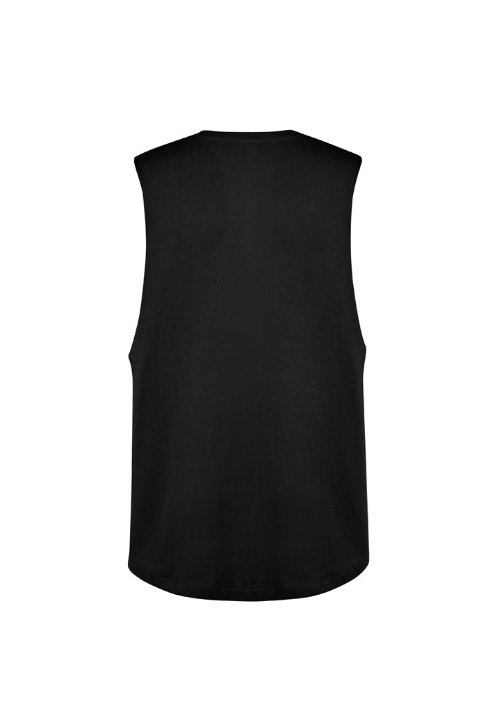Mens Streetworx Sleeveless Tee - Black - Back