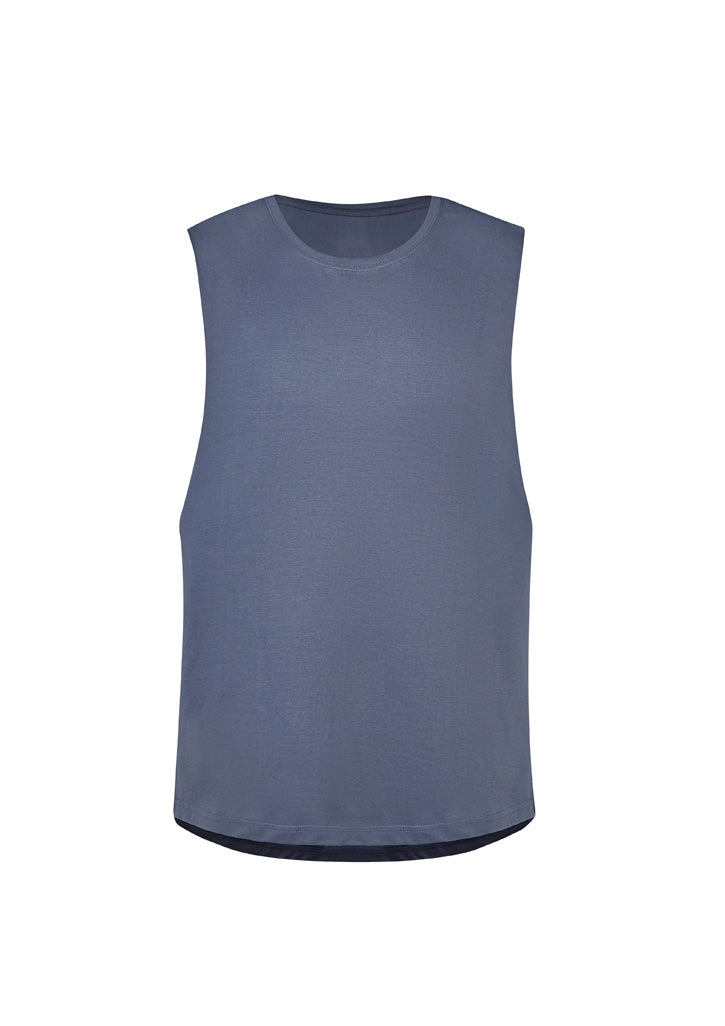 Mens Streetworx Sleeveless Tee - Petrol Blue - Front