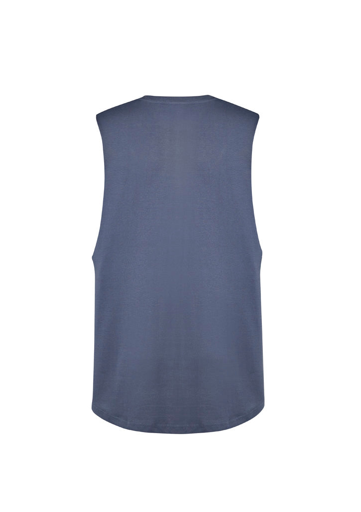 Mens Streetworx Sleeveless Tee - Petrol Blue - Back