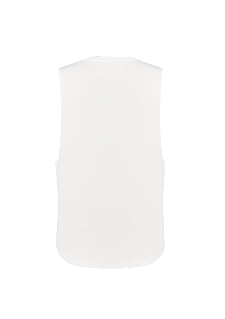 Mens Streetworx Sleeveless Tee - White - Back