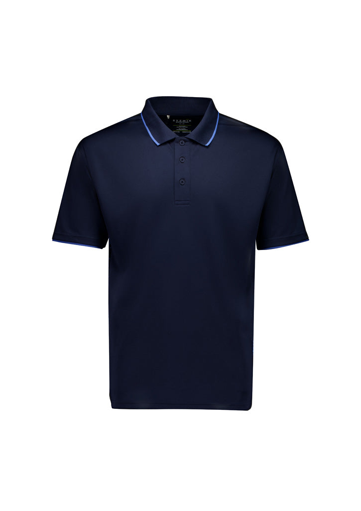Mens Spark Short Sleeve Polo - Navy/Blue - Front
