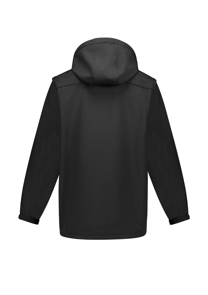 Unisex Streetworx 2 In 1 Stretch Softshell Jacket - Black - Back