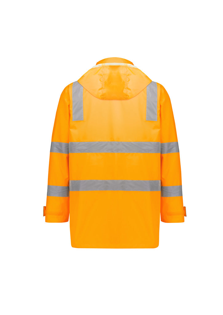 Unisex Hi Vis VIC Rail 4 In 1 Waterproof Jacket - VIC Rail Orange - View