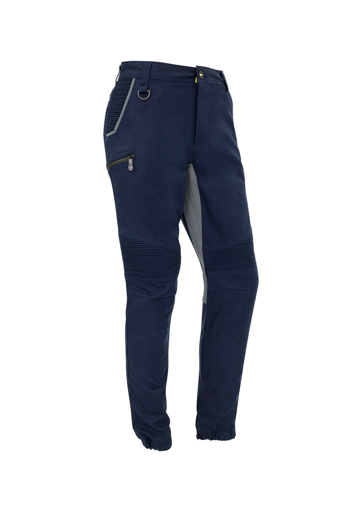 Mens Streetworx Stretch Pant - Cuffed - Navy - Front