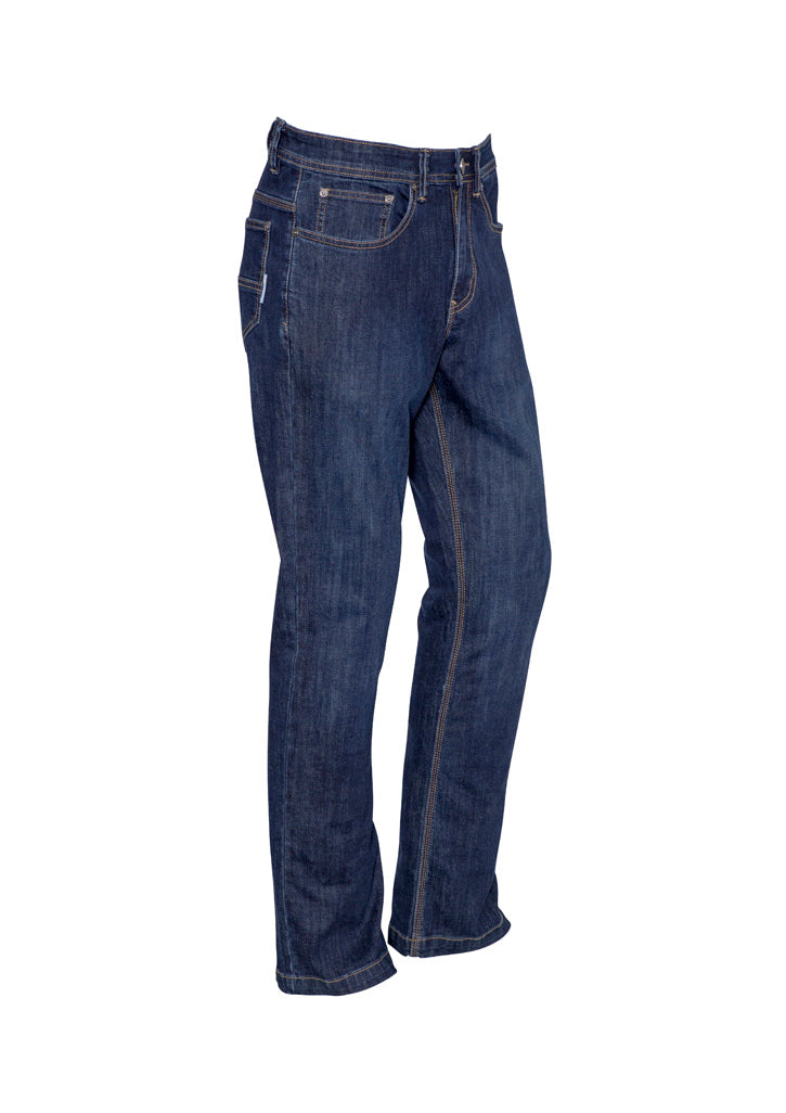 Mens Stretch Denim Work Jean - Denim - Front