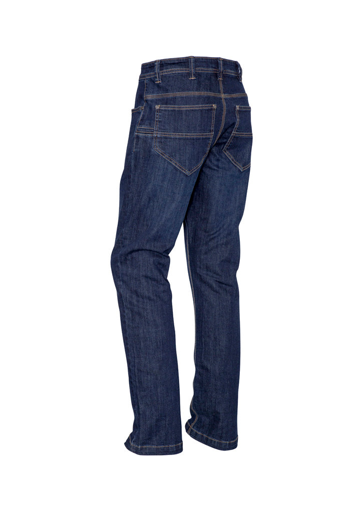 Mens Stretch Denim Work Jean - Denim - Back