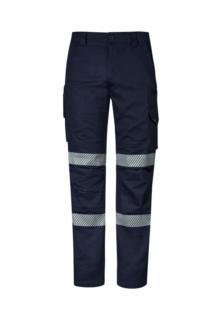 Mens Rugged Cooling Stretch Taped Pant - Navy - Front