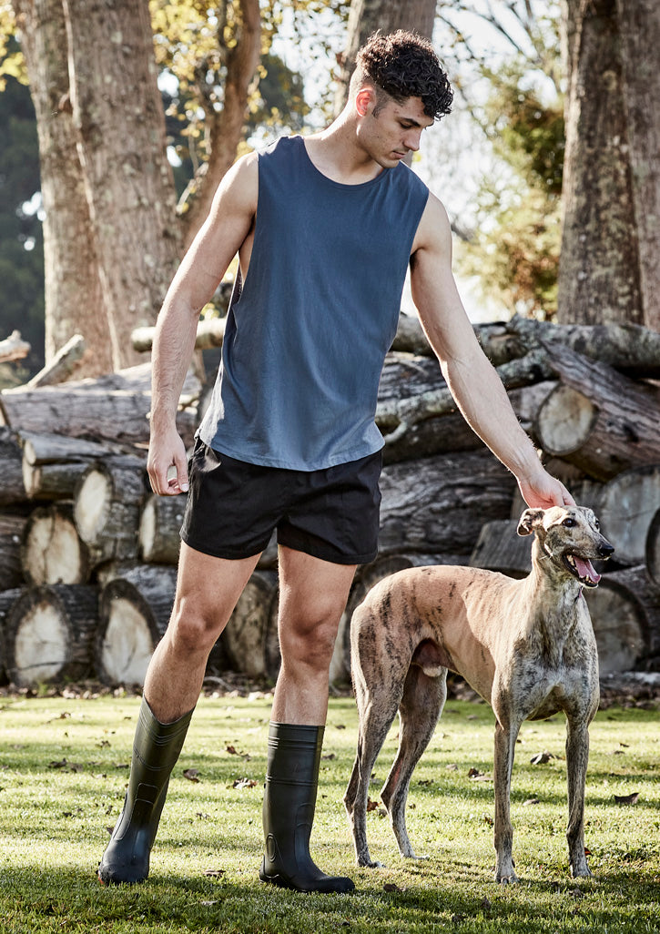 Mens Rugby Short - Black - Model