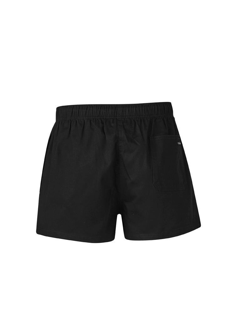Mens Rugby Short - Black - Back