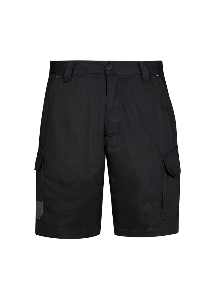 Mens Summer Cargo Short - Black - Front