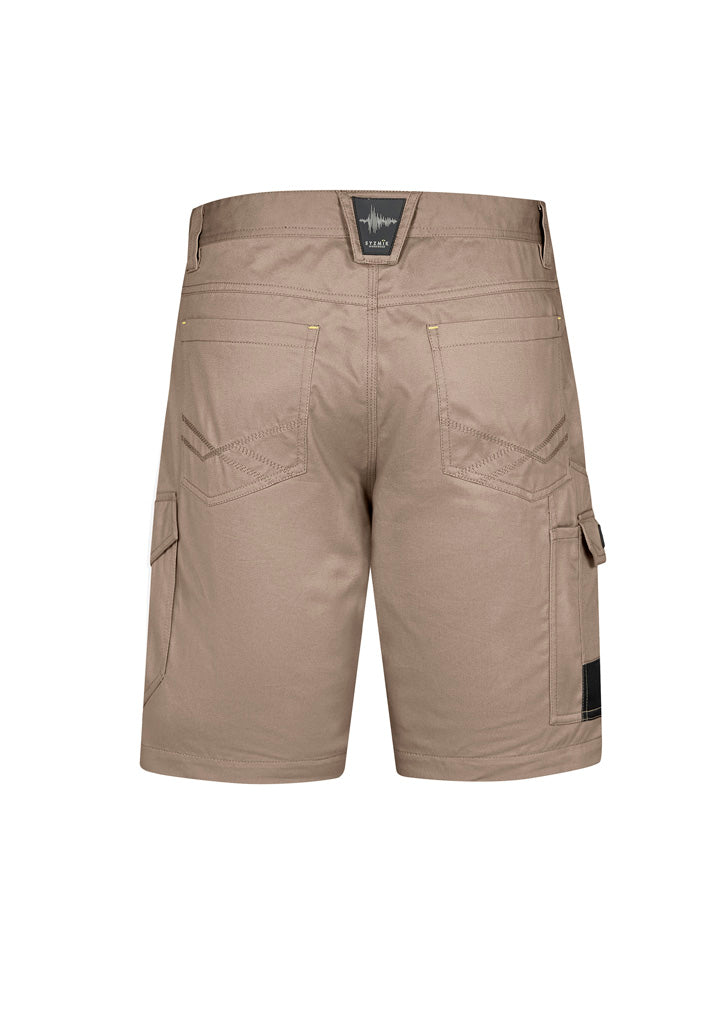 Mens Summer Cargo Short - Khaki - Back