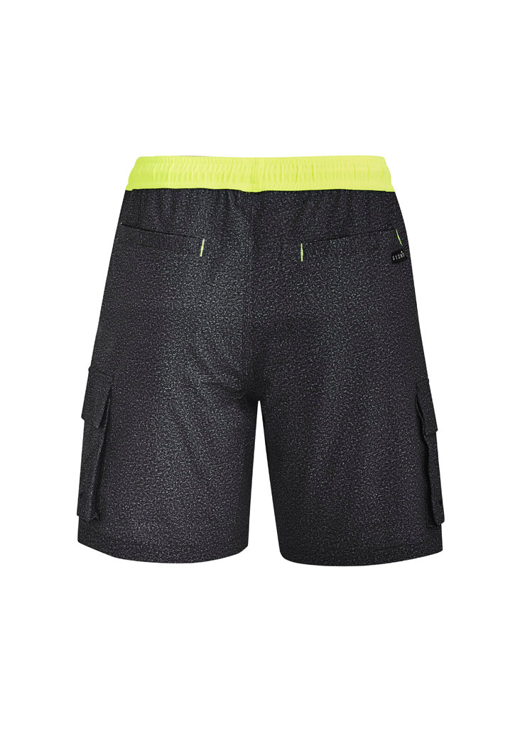 Mens Streetworx Board Short - Grey Marle - Back