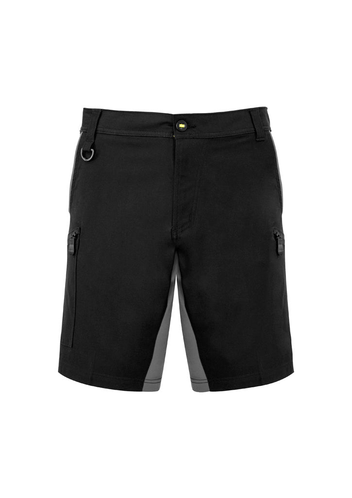 Mens Streetworx Stretch Short - Black - Front