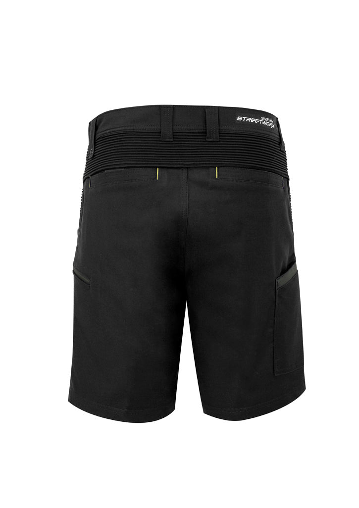 Mens Streetworx Stretch Short - Black - Back