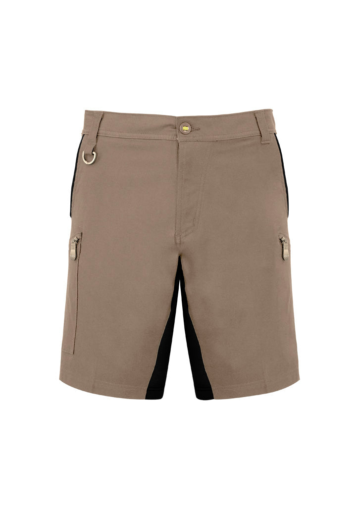 Mens Streetworx Stretch Short - Khaki - Front