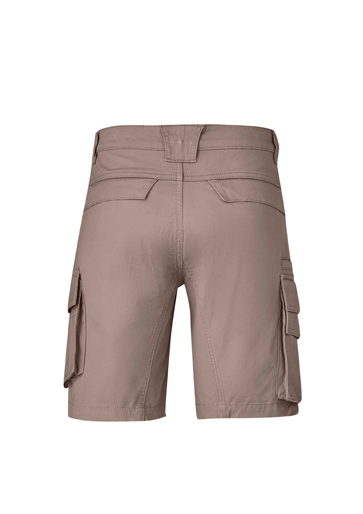 Mens Streetworx Curved Cargo Short - Khaki - Back