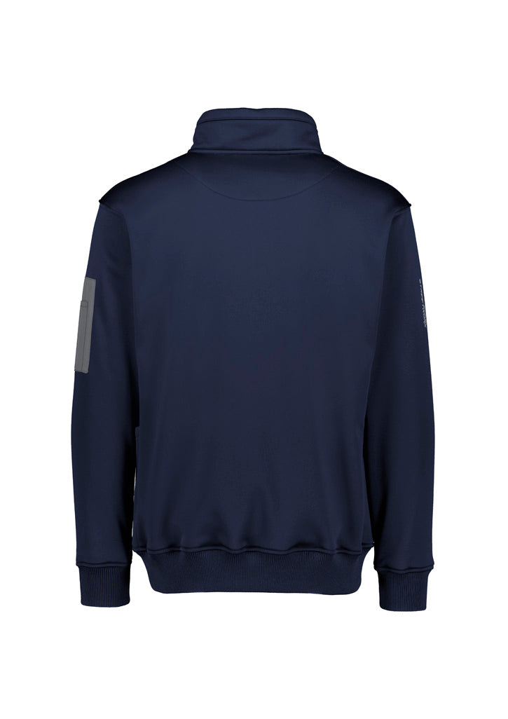 Unisex Streetworx Water Resistant 1/4 Zip Pullover - Navy - Back