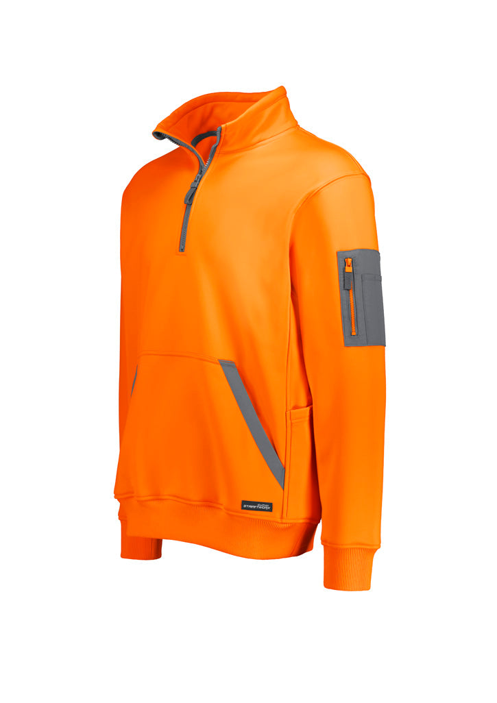 Unisex Streetworx Water Resistant 1/4 Zip Pullover - Orange - View