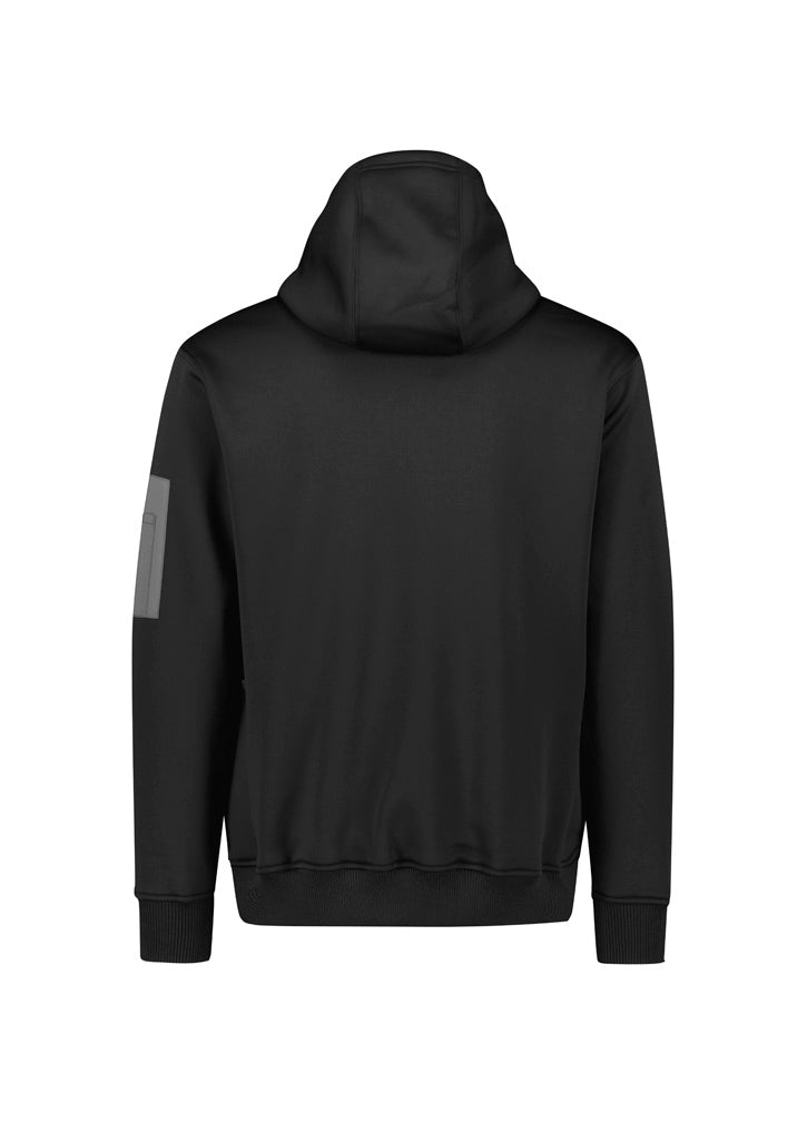 Unisex Water Resistant Hoodie - Black - Back