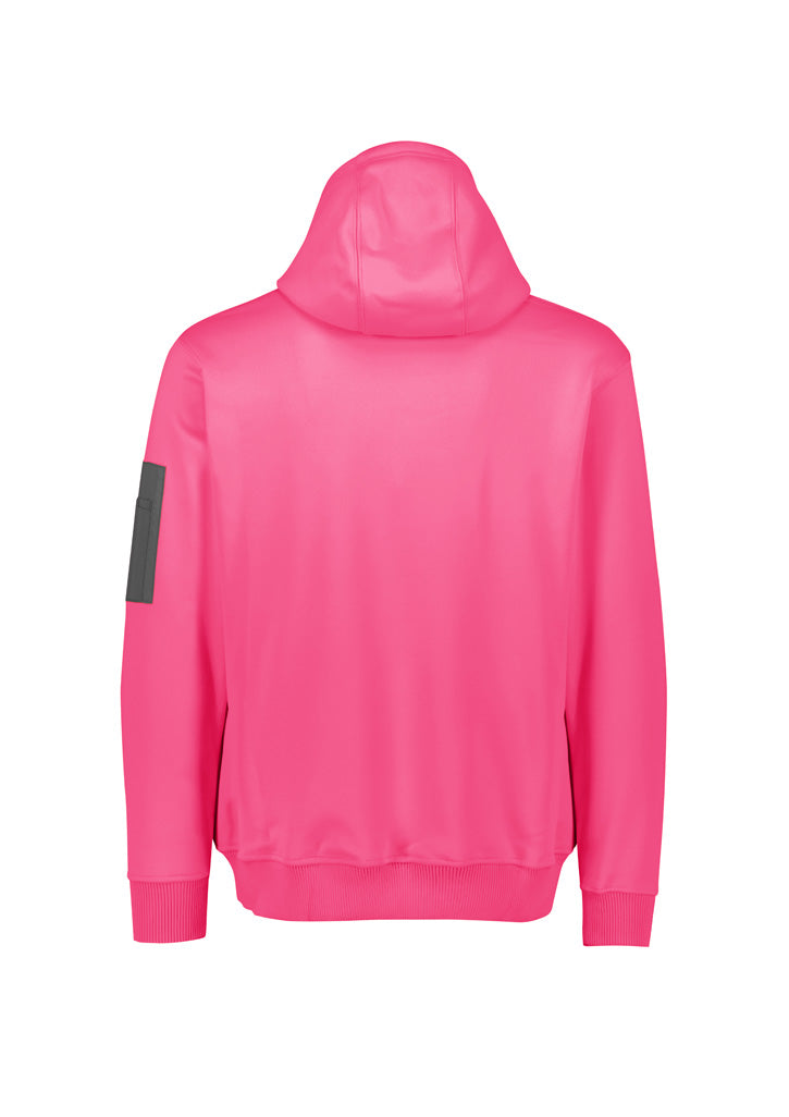 Unisex Water Resistant Hoodie - Pink - Back