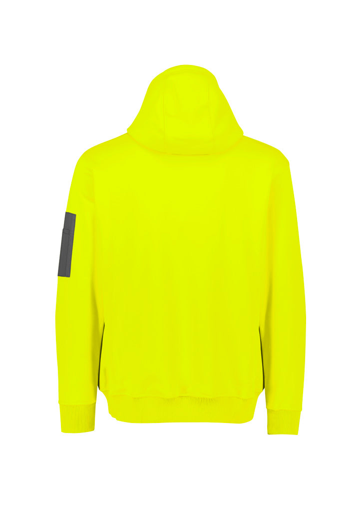 Unisex Water Resistant Hoodie - Yellow - Back