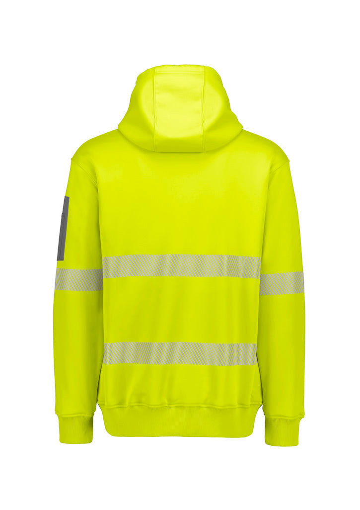 Unisex Streetworx Segmented Tape Water Resistant Hoodie - Yellow - Back