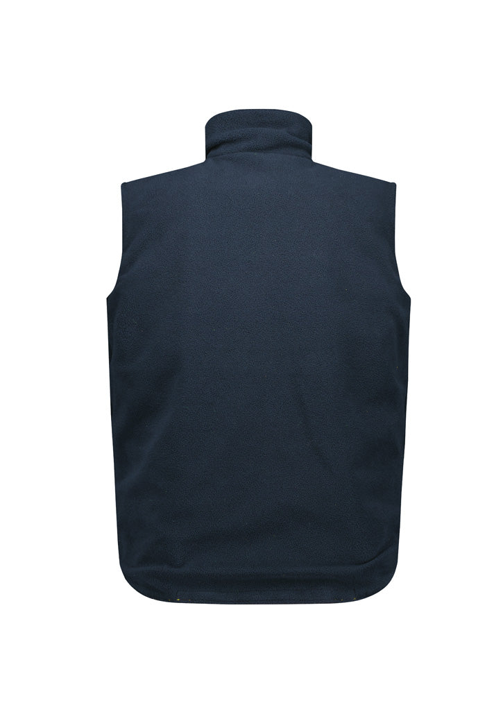 Unisex Hi Vis Waterproof Reversible Vest - Yellow - View